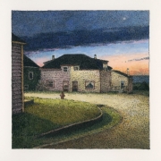 <b>Miner's House, Inverness</b><br/>2019<br/>Watercolour, pen & pencil on paper<br/>6 x 6 inches
